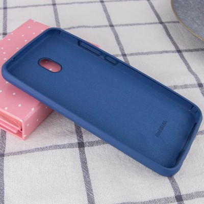 Чехол Silicone Cover Full Protective (AA) для Xiaomi Redmi 8a Синий / Navy Blue Чехол Silicone Cover Full Protective (AA) для Xiaomi Redmi 8a Синий / Navy Blue
