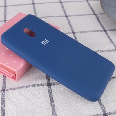 Чехол Silicone Cover Full Protective (AA) для Xiaomi Redmi 8a Синий / Navy Blue Чехол Silicone Cover Full Protective (AA) для Xiaomi Redmi 8a Синий / Navy Blue