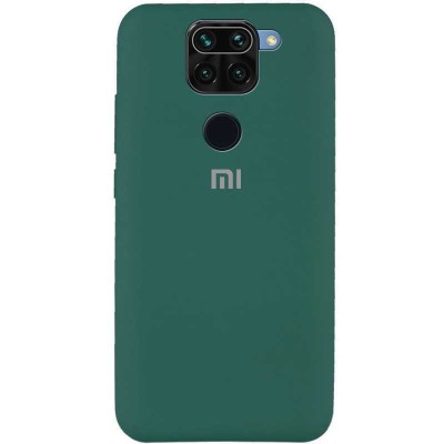 Чехол Silicone Cover Full Protective (AA) для Xiaomi Redmi Note 9 / Redmi 10X Зеленый / Pine green Чехол Silicone Cover Full Protective (AA) для Xiaomi Redmi Note 9 / Redmi 10X Зеленый / Pine green