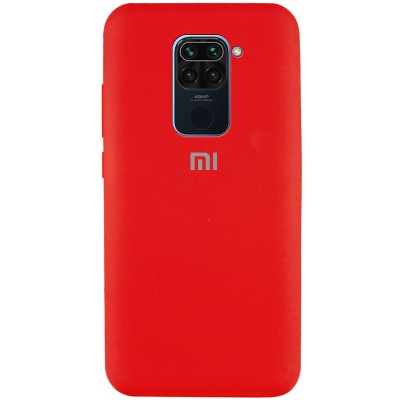 Чехол Silicone Cover Full Protective (AA) для Xiaomi Redmi Note 9 / Redmi 10X Красный / Red Чехол Silicone Cover Full Protective (AA) для Xiaomi Redmi Note 9 / Redmi 10X Красный / Red