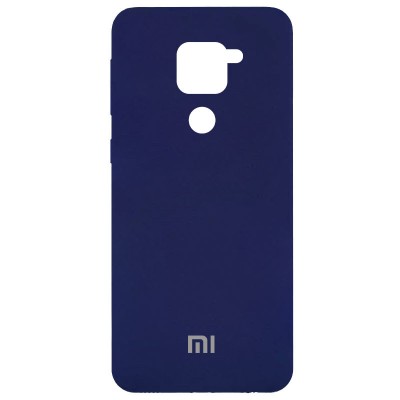 Чехол Silicone Cover Full Protective (AA) для Xiaomi Redmi Note 9 / Redmi 10X Темно-синий / Midnight blue Чехол Silicone Cover Full Protective (AA) для Xiaomi Redmi Note 9 / Redmi 10X Темно-синий / Midnight blue