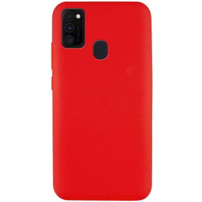 Чехол Silicone Cover Full without Logo (A) для Samsung Galaxy M30s / M21 Красный / Red Чехол Silicone Cover Full without Logo (A) для Samsung Galaxy M30s / M21 Красный / Red