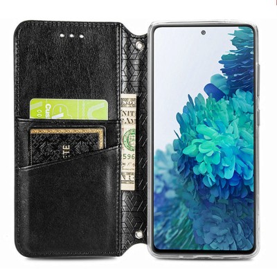Кожаный чехол книжка GETMAN Mandala (PU) для Samsung Galaxy A72 4G / A72 5G Черный - 2 Кожаный чехол книжка GETMAN Mandala (PU) для Samsung Galaxy A72 4G / A72 5G Черный - 2
