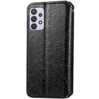 Кожаный чехол книжка GETMAN Mandala (PU) для Samsung Galaxy A72 4G / A72 5G Черный - 3 Кожаный чехол книжка GETMAN Mandala (PU) для Samsung Galaxy A72 4G / A72 5G Черный - 3
