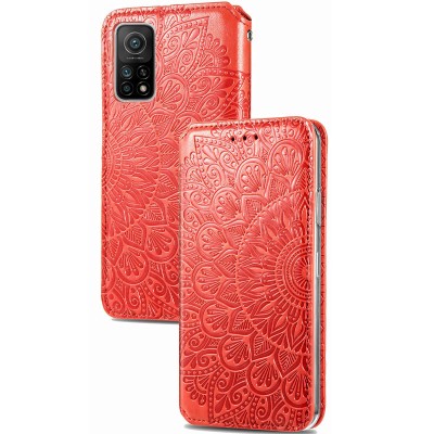 Кожаный чехол книжка GETMAN Mandala (PU) для Xiaomi Mi 10T / Mi 10T Pro Красный - 4 Кожаный чехол книжка GETMAN Mandala (PU) для Xiaomi Mi 10T / Mi 10T Pro Красный - 4