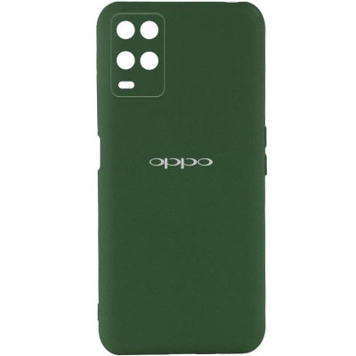 Чехол Silicone Cover My Color Full Camera (A) для Oppo A54 4G Зеленый / Dark green Чехол Silicone Cover My Color Full Camera (A) для Oppo A54 4G Зеленый / Dark green
