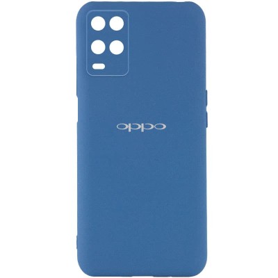 Чехол Silicone Cover My Color Full Camera (A) для Oppo A54 4G Синий / Navy blue Чехол Silicone Cover My Color Full Camera (A) для Oppo A54 4G Синий / Navy blue
