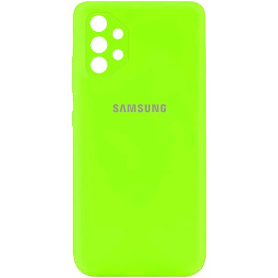 Чехол Silicone Cover My Color Full Camera (A) для Samsung Galaxy A52 4G / A52 5G / A52s Салатовый / Neon green