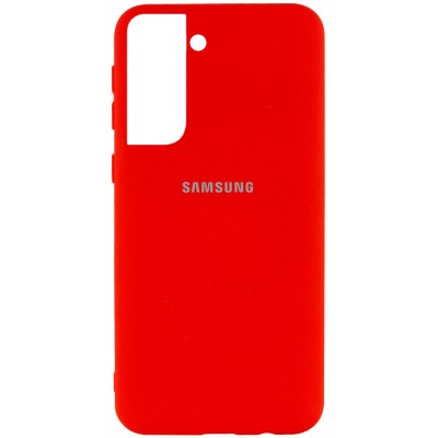 Чехол Silicone Cover My Color Full Protective (A) для Samsung Galaxy S21 Красный / Red Чехол Silicone Cover My Color Full Protective (A) для Samsung Galaxy S21 Красный / Red