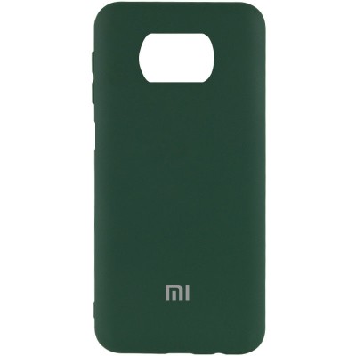 Чехол Silicone Cover My Color Full Protective (A) для Xiaomi Poco X3 NFC / Poco X3 Pro Зеленый / Dark green Чехол Silicone Cover My Color Full Protective (A) для Xiaomi Poco X3 NFC / Poco X3 Pro Зеленый / Dark green