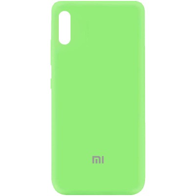 Чехол Silicone Cover My Color Full Protective (A) для Xiaomi Redmi 9A Зеленый / Green Чехол Silicone Cover My Color Full Protective (A) для Xiaomi Redmi 9A Зеленый / Green