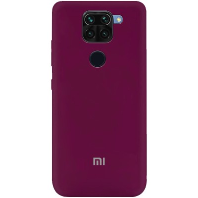 Чехол Silicone Cover My Color Full Protective (A) для Xiaomi Redmi Note 9 / Redmi 10X Бордовый / Marsala Чехол Silicone Cover My Color Full Protective (A) для Xiaomi Redmi Note 9 / Redmi 10X Бордовый / Marsala
