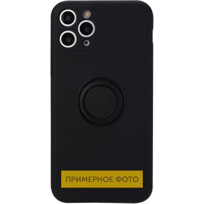 Чехол TPU Candy Ring для Oppo A52 / A72 / A92 Черный / Black Чехол TPU Candy Ring для Oppo A52 / A72 / A92 Черный / Black