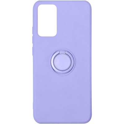Чехол TPU Candy Ring для Samsung Galaxy A02s Сиреневый / Dasheen Чехол TPU Candy Ring для Samsung Galaxy A02s Сиреневый / Dasheen