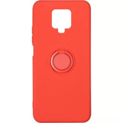 Чехол TPU Candy Ring для Xiaomi Redmi Note 9s / Note 9 Pro / Note 9 Pro Max Красный / Red Чехол TPU Candy Ring для Xiaomi Redmi Note 9s / Note 9 Pro / Note 9 Pro Max Красный / Red