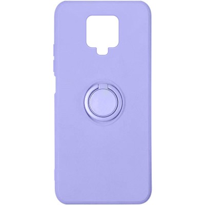Чехол TPU Candy Ring для Xiaomi Redmi Note 9s / Note 9 Pro / Note 9 Pro Max Сиреневый / Dasheen Чехол TPU Candy Ring для Xiaomi Redmi Note 9s / Note 9 Pro / Note 9 Pro Max Сиреневый / Dasheen