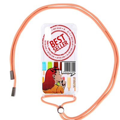 Чехол TPU Crossbody Street Style для Apple iPhone XS Max (6.5") Ice cream / Персиковый Чехол TPU Crossbody Street Style для Apple iPhone XS Max (6.5") Ice cream / Персиковый