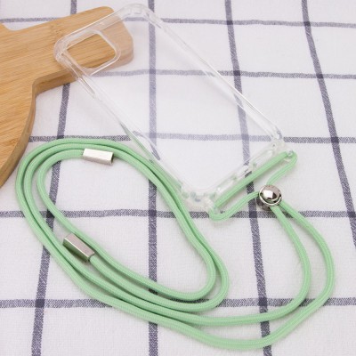 Чехол TPU Crossbody Transparent для Apple iPhone 11 Pro (5.8") Мятный Чехол TPU Crossbody Transparent для Apple iPhone 11 Pro (5.8") Мятный