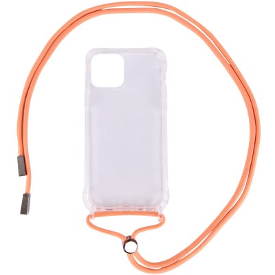 Чехол TPU Crossbody Transparent для Apple iPhone 11 Pro (5.8") Персиковый Чехол TPU Crossbody Transparent для Apple iPhone 11 Pro (5.8") Персиковый