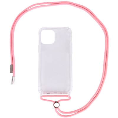 Чехол TPU Crossbody Transparent для Apple iPhone 11 Pro (5.8") Розовый Чехол TPU Crossbody Transparent для Apple iPhone 11 Pro (5.8") Розовый