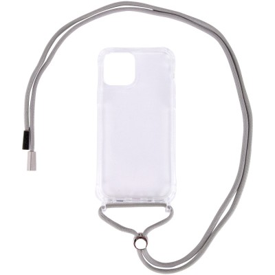 Чехол TPU Crossbody Transparent для Apple iPhone 11 Pro (5.8") Серый Чехол TPU Crossbody Transparent для Apple iPhone 11 Pro (5.8") Серый