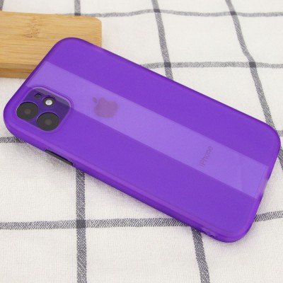 Чехол TPU Glossy Line Full Camera для Apple iPhone 12 (6.1") Сиреневый Чехол TPU Glossy Line Full Camera для Apple iPhone 12 (6.1") Сиреневый