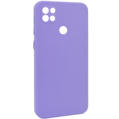 Чехол TPU Square Full Camera для Oppo A15s / A15 Сиреневый