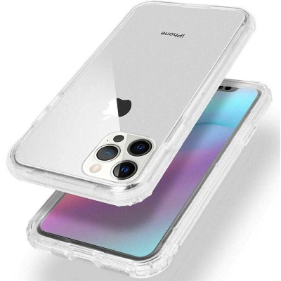 Чехол TPU+PC Full Body с защитой 360 для Apple iPhone 12 Pro / 12 (6.1") Прозрачный Чехол TPU+PC Full Body с защитой 360 для Apple iPhone 12 Pro / 12 (6.1") Прозрачный