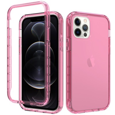 Чехол TPU+PC Full Body с защитой 360 для Apple iPhone 12 Pro / 12 (6.1") Розовый Чехол TPU+PC Full Body с защитой 360 для Apple iPhone 12 Pro / 12 (6.1") Розовый