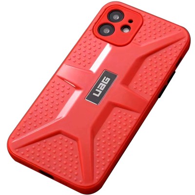 Чехол TPU+PC UAG для Apple iPhone 12 (6.1") Красный Чехол TPU+PC UAG для Apple iPhone 12 (6.1") Красный
