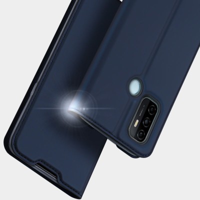 Чехол-книжка Dux Ducis с карманом для визиток для Oppo A53 / A32 / A33 Синий Чехол-книжка Dux Ducis с карманом для визиток для Oppo A53 / A32 / A33 Синий
