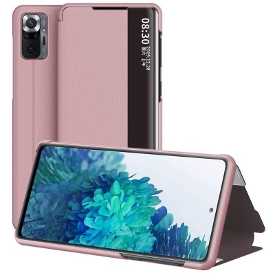 Чехол-книжка Smart View Cover для Xiaomi Redmi Note 10 Pro / 10 Pro Max Розовый Чехол-книжка Smart View Cover для Xiaomi Redmi Note 10 Pro / 10 Pro Max Розовый