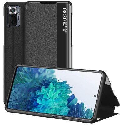 Чехол-книжка Smart View Cover для Xiaomi Redmi Note 10 Pro / 10 Pro Max Черный Чехол-книжка Smart View Cover для Xiaomi Redmi Note 10 Pro / 10 Pro Max Черный