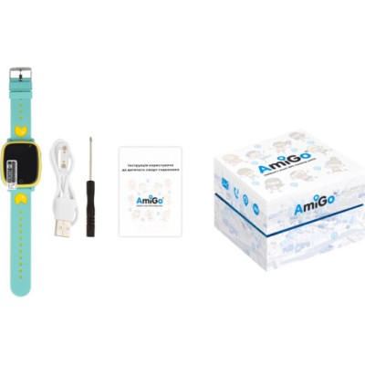 Дитячий смарт-годинник AmiGo GO001 iP67 Green Дитячий смарт-годинник AmiGo GO001 iP67 Green