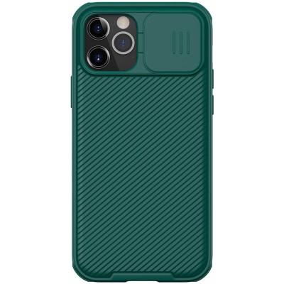 Карбоновая накладка Nillkin Camshield (шторка на камеру) для Apple iPhone 12 Pro / 12 (6.1") Зеленый / Dark Green Карбоновая накладка Nillkin Camshield (шторка на камеру) для Apple iPhone 12 Pro / 12 (6.1") Зеленый / Dark Green