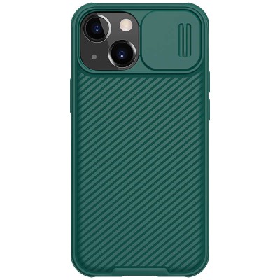 Карбоновая накладка Nillkin Camshield (шторка на камеру) для Apple iPhone 13 (6.1") Зеленый / Dark Green Карбоновая накладка Nillkin Camshield (шторка на камеру) для Apple iPhone 13 (6.1") Зеленый / Dark Green