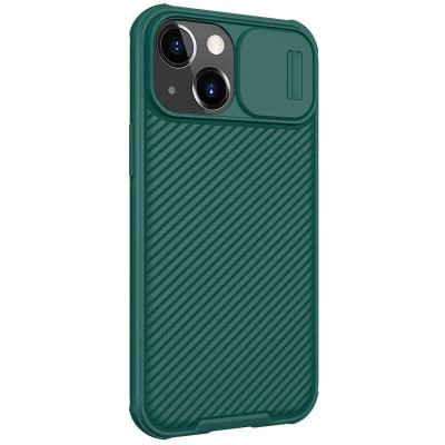 Карбоновая накладка Nillkin Camshield (шторка на камеру) для Apple iPhone 13 (6.1") Зеленый / Dark Green Карбоновая накладка Nillkin Camshield (шторка на камеру) для Apple iPhone 13 (6.1") Зеленый / Dark Green