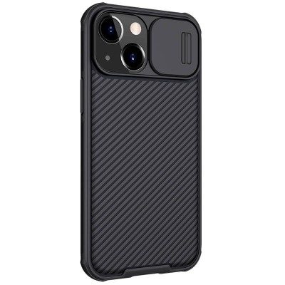 Карбоновая накладка Nillkin Camshield (шторка на камеру) для Apple iPhone 13 (6.1") Черный / Black Карбоновая накладка Nillkin Camshield (шторка на камеру) для Apple iPhone 13 (6.1") Черный / Black