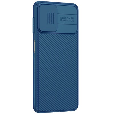 Карбоновая накладка Nillkin Camshield (шторка на камеру) для Samsung Galaxy A22 4G / M32 Синий / Blue Карбоновая накладка Nillkin Camshield (шторка на камеру) для Samsung Galaxy A22 4G / M32 Синий / Blue