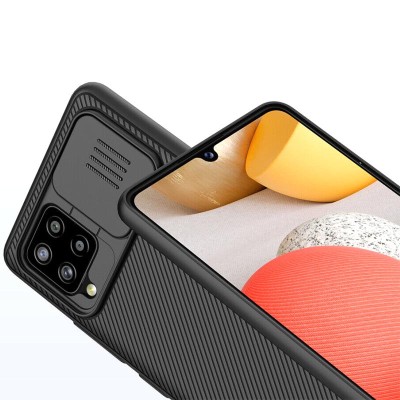 Карбоновая накладка Nillkin Camshield (шторка на камеру) для Samsung Galaxy A22 4G / M32 Черный / Black Карбоновая накладка Nillkin Camshield (шторка на камеру) для Samsung Galaxy A22 4G / M32 Черный / Black