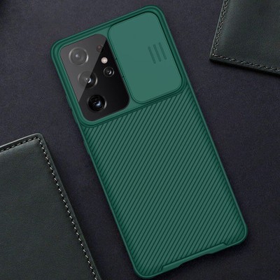 Карбоновая накладка Nillkin Camshield (шторка на камеру) для Samsung Galaxy S21 Ultra Зеленый / Dark Green Карбоновая накладка Nillkin Camshield (шторка на камеру) для Samsung Galaxy S21 Ultra Зеленый / Dark Green
