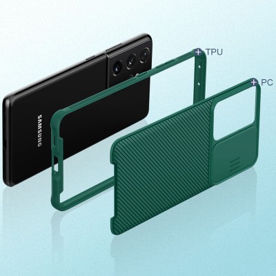 Карбоновая накладка Nillkin Camshield (шторка на камеру) для Samsung Galaxy S21 Ultra Зеленый / Dark Green Карбоновая накладка Nillkin Camshield (шторка на камеру) для Samsung Galaxy S21 Ultra Зеленый / Dark Green