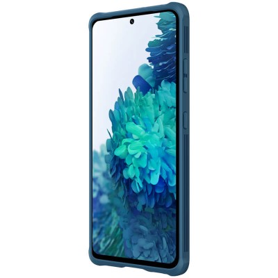 Карбоновая накладка Nillkin Camshield (шторка на камеру) для Samsung Galaxy S21 Ultra Синий / Blue Карбоновая накладка Nillkin Camshield (шторка на камеру) для Samsung Galaxy S21 Ultra Синий / Blue