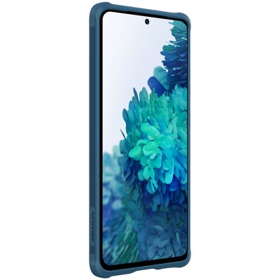 Карбоновая накладка Nillkin Camshield (шторка на камеру) для Samsung Galaxy S21 Ultra Синий / Blue Карбоновая накладка Nillkin Camshield (шторка на камеру) для Samsung Galaxy S21 Ultra Синий / Blue