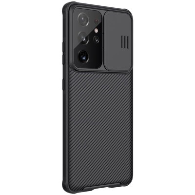 Карбоновая накладка Nillkin Camshield (шторка на камеру) для Samsung Galaxy S21 Ultra Черный / Black Карбоновая накладка Nillkin Camshield (шторка на камеру) для Samsung Galaxy S21 Ultra Черный / Black