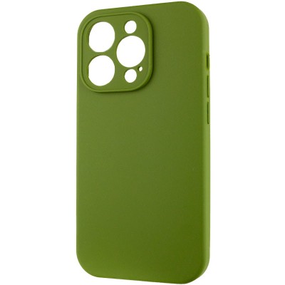 Купити Чехол Silicone Case Full Camera Protective (AA) NO LOGO для Apple iPhone 14 Pro Max (6.7") Зеленый / Dark Olive