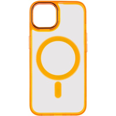 Купити Чехол TPU Iris with MagSafe для Apple iPhone 15 (6.1") Оранжевый