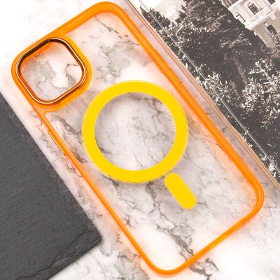 Купити Чехол TPU Iris with MagSafe для Apple iPhone 15 (6.1") Оранжевый