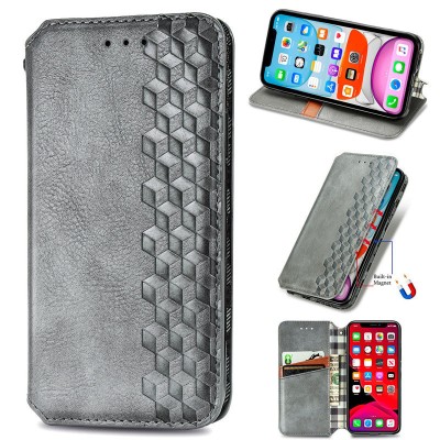 Купити Кожаный чехол книжка GETMAN Cubic (PU) для Xiaomi 11T / 11T Pro Серый Купити Кожаный чехол книжка GETMAN Cubic (PU) для Xiaomi 11T / 11T Pro Серый