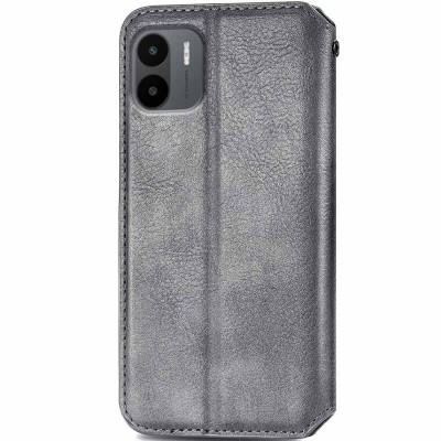 Купити Кожаный чехол книжка GETMAN Cubic (PU) для Xiaomi Redmi A1 / A2 Серый Купити Кожаный чехол книжка GETMAN Cubic (PU) для Xiaomi Redmi A1 / A2 Серый